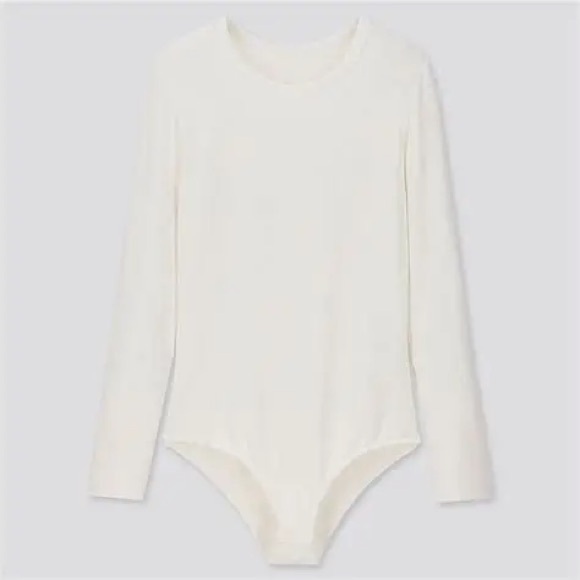 Uniqlo HEATTECH Extra Warm Ribbed Crew Neck Bodysuit - Picture 3 of 3